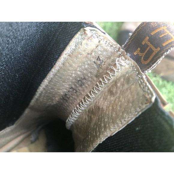 Denver Brand Western Cowboy Boots Ankle Size 8 Mens Pull On Gray Nice Stitching - Picture 8 of 8